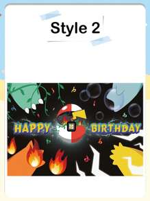 pokemon Cute Pokemon Pikachu Themed Background Cloth – 1 Piece Birthday Party Photo Banner | Hanging Decor With Ribbons, Banners & Confetti For Kids' Parties Christmas And Halloween Festival Supplies And Decorations