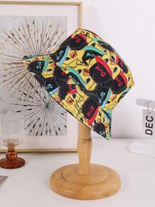 1pc Unisex Cute Printed Small Yellow Duck Reversible Bucket Hat, Suitable For Daily Outings And Gatherings - Little Yellow Duck - View 4