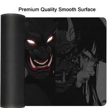 1件创意大号游戏电竞电脑超大加长加厚恶魔与动漫少女鼠标垫桌面垫桌垫防滑鼠标垫可水洗橡胶材质鼠标垫带精准锁边礼物