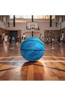 Basketball, Indoor And Outdoor, Match And Training, Entertainment - Size 3, 4, 5, 7 - Blue - View 7