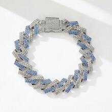 1 件嘻哈个性化时尚复古多色粉色闪亮 DIY 项链 T 恤配饰项链适合日常佩戴、派对和礼物