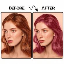 GOIPLE One-Time Hair Dye Wax, Temporary & Long-Lasting DIY Hair Dye Cream, Easy-To-Wash Hair Coloring Mud, Suitable For Skin, Hair & Beard Coloring, Styling Wax, Suitable For Daily, Party, Cosplay, Unisex (Wine Red) - 酒紅色 - 查看 4