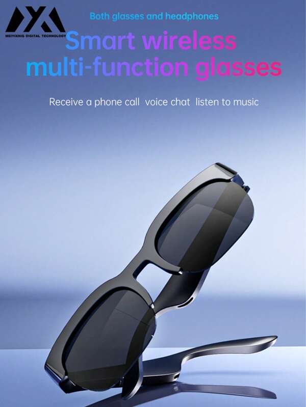 MEIYIXING MEIYIXING XG89 Wireless Glasses, Real-Time AI Smart Translator, Hands-Free Call Audio Glasses, UV-Resistant Sports Headphones