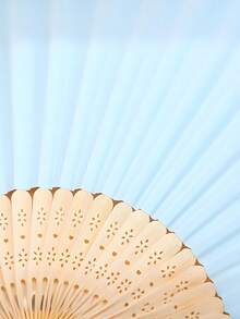 7 Inch Blank Paper Fan Colorful Paper Fan, Blank Folding Fan Painting Fan, Creative DIY Handmade Supplies Coloring, Handmade Materials, Fan For Anime, Fan For Stage, Fan For Wedding, Cooling Fan, Must Have In Summer, Many Colors For You To Choose From! - White - View 5