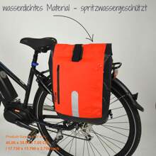 Waterproof Outdoor Gear 23L Bike Pannier Bag - Durable Travel Bag With Reflective  Features For Ultimate Protection