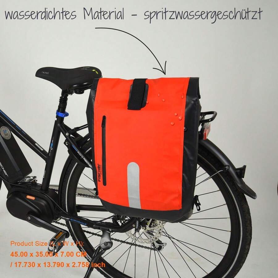 Waterproof Outdoor Gear 23L Bike Pannier Bag - Durable Travel Bag With Reflective  Features For Ultimate Protection