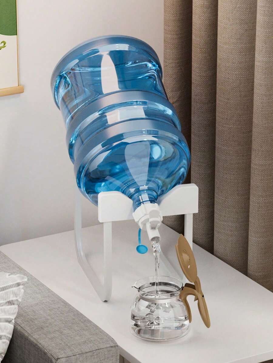 Integrated Metal Water Dispenser Holder With Faucet Holder, Simple Water Dispenser, Water Pump, Detachable Drinking Water Bottle Holder, Suitable For Living Room, Kitchen And Bathroom Supplies, Random Color