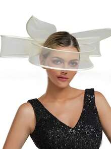 1 件大网眼遮脸迷人婚礼药盒帽女士优雅迷人帽子发夹教堂女士派对头饰时尚头饰茶会配饰、小帽子、德比帽、迷你迷人、迷你帽