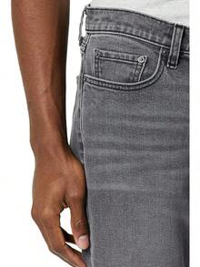Men's Athletic Stretch Jeans - Colors - Washed Grey - View 5
