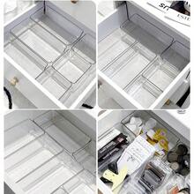 Drawer-Type Transparent Storage Box, Storage Box, Storage Box, Punch-Free Drawer, Inner Partition - Transparent - View 5