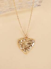 European & American Ins-Style Valentine's Day Gift For Women, Dainty Heart Design Pendant Niche Decor Necklace, High-End Feel Accessory