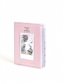 1-Pack 64 Pocket Photo Album - Instant Camera Storage For 3" Instant Photos, Stamps And Cards, Compatible With Fujifilm Mini 12/11/9 Cameras - Album Collection - Travel Memory Treasure - Scrapbook Essential - Gift Card Storage - Wedding Gift Wrapping