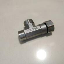 Universal For Europe And America Stainless Steel T-Shaped Connector, Threaded Tee Pipe Fitting, No Power Or Battery Needed, Faucet Accessories