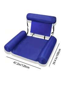 Inflatable Pool Floats Adult, Floating Lounge Chairs, Blow Up Pool Noodles For Adult Heavy Duty, Floating Chair For Party Summer Water Beach Lake Fun, Beach Essentials, Beach Accessories - Multicolor - View 2