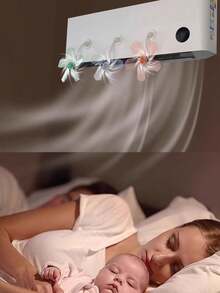 1pc风扇（空调扇使用指南）有效导流空调风，避免空调直吹而造成身体伤害（具体效果可以看视频）空调配件，家居必备用品，空调扇，小风扇，空调挡风板