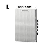 (3pcs/1pc) Stainless Steel Cutting Board Set, For Kitchen Chopping, Small Cutting Board, Double-Sided Graded Cutting Board Set, Suitable For Various Cooking Tasks