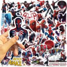 Disney 50PCS Disney Cartoon Movie Marvel SpiderMan Stickers Anime Decal Skateboard Laptop Motorcycle Guitar Cute Kawaii Cartoon Sticker Pack Kids Toy