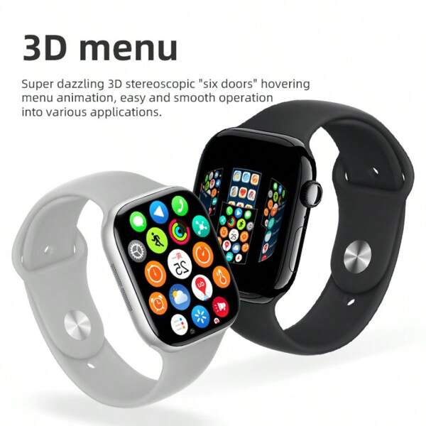 DIONA DIONA MONA3 MINI Smartwatch In Black And Silver Supports Sports Mode, Call Reminder, Activity Recording V1.4, Local Call NFC Gesture Touch, 2.1-Inch Pressure Screen Display -320 * 390 TFT Chinese Packaging
