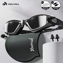 youyou Bonnet de bain en silicone pour femmes et hommes, imperméable, très grande taille, protection auditive confortable, convient aux cheveux longs