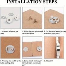 40 PEÇAS/PACOTE Fecho de Botão Magnético, Cores Variadas, Fechos de Pressão de Costura para Artesanato, Bolsas, Sacolas, Roupas, Couro, Material de Cobre, Força Magnética Super, Suprimentos de Arte e Artesanato 14mm+18mm