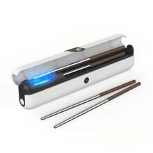 Sterilizzatore portatile per spazzolini da denti, bacchette da viaggio, scatola per sterilizzazione spazzolini da denti, mini scatola portaoggetti