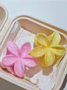 2 Stück Damen Acryl Farbverlauf große Blumen Haarklammern, einfach, exquisit und elegant als Haarschmuck für hochgestecktes Haar, Blumenform Haarklammer, Temperament, Reise- und Urlaubsoutfit Zubehör, geeignet für täglichen Gebrauch von Kopfschmuck und Haaraccessoires, Mode Haarspangen für Frauen
