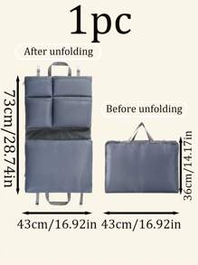 1 pieza Bolsa organizadora de viaje plegable 6 en 1, bolsa de almacenamiento de gran capacidad y multiusos con múltiples bolsillos, apta para equipaje, ropa interior, ropa, pantalones, accesorios de viaje, cosméticos, cuidado de la piel, adecuada para viajes, vacaciones, playa, vuelta al colegio