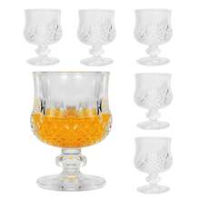 Set de 6 Mini Vasos de Chupito - Transparentes, Super Lindos, 1oz/35ml Copas de Vino de Cristal, Perfectos para Catar Brandy - Copas Degustadoras, Regalo para Amigos, Perfecto para Fiestas, Bar.