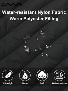 Cavva 女士轻便背心外套，防水柔软无袖保暖夹克，适合徒步、露营、跑步等户外活动，黑色，春季款 - 黑色 - 查看 6