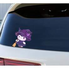 Sanrio Sanrio Witch & Kuromi Cute Halloween Sticker Set For Notebook, Car Window, Glass Decoration, School Supplies, Back To School