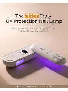 MelodySusie Innovative UV Protection Rechargeable UV/LED Nail Lamp, Cordless Gel Nail Light For At-Home Manicure And Mobile Nail Technicians-Purple - 紫色 - 查看 2