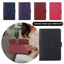 Universal Tablet Case 7/8/9/10 Inch Dual Color PU Leather Multi-Angle Viewing Stand Cover Shockproof Protective Shell For // - Multicolor - View 6