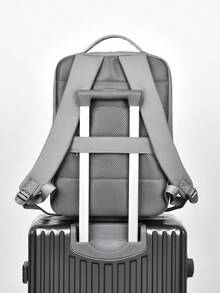 peach tree Men's Laptop Backpack, Business Travel Backpack, Casual Daypack, Shoulder Bag, Computer Bag, Couple Bag, College Backpack, Luggage Bag With Functional Large Capacity Multi Pockets, Suitable For Holiday, Travel, Fitness, School, Office, Gifts For Men, Back To School, Halloween, Christmas Laptop Bag Large Capacity Bag - Grey - View 6