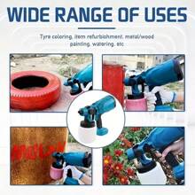 1 Set SUBY Pistola a spruzzo senza fili, con 2 batterie 21V, adatto per verniciatura, pulizia, irrigazione