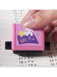 Cartoon Cute Math Addition Subtraction Calculation Practice Stamp For Students, Back To School, Learning, Kawaii School Supplies, School Colors - Multicolor - View 4
