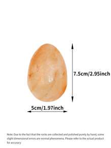 Himalayan Hand-Crafted Natural Orange Salt Stone Massage Egg, Home & Spa Back Massager, Hot & Cold Therapy Tool, Birthday Gift, Relaxation & Aromatherapy, Various Egg Shapes & Colors