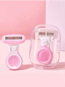 1pc Portable Women's Disposable Razor, 5-Layer Intimate Shaving Razor, Moisturizing Blade, Reusable, Unscented, For Body, Armpits, And Legs Smooth Shaving