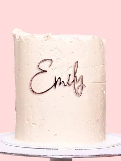 Decoraciones personalizadas para cupcakes con el nombre, encanto de boda personalizado, decoración para pastel en miniatura, centropieza de pastel con letras a mano, encantos de pastel personalizados cortados con láser