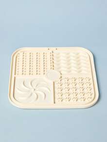 PETSIN 1/2pcs Square Dog Lick Mat, Silicone Slow Feeder Dog Bowl Mat With Suction Cup, Dog Training Pad - Multicolor - View 17