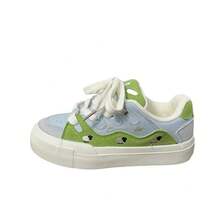 Women Skateboarding Shoes - 乳牛黑 - 查看 3