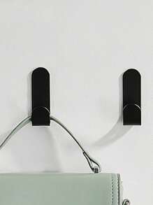 5 Stück/Set Selbstklebende Wandhaken, Bohren nicht erforderlich Haken für Badezimmer, Schlafzimmer, Kleiderschrank, Metallmantel Haken