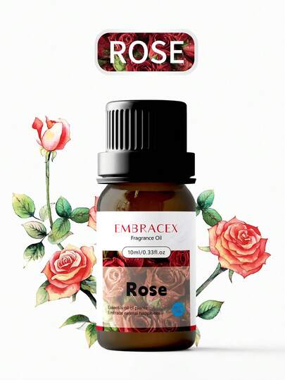 EMBRACEX. 3/2/1pc 10ml Pure Undiluted Rose Essential Oil For Diffuser, Aromatherapy, Relaxing Home Fragrance, Reed Diffuser, Gift