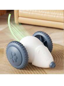 Electric Mouse-Shaped Cat Toy, Rechargeable & Smart Gravity Crawling, Anti-Boredom Gadget For Kittens​ - Blue - View 7