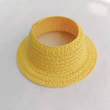 17cm Hanging Macaron Plush Doll For Labubu Generation 1 & 2, Straw Hat