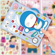 bandai 8/16 Doraemon Sticker Pack, Cartoon Stickers, Suitable For DIY Projects, Laptops, Guitars, Cups, Etc., Perfect For Holidays And Birthday Gifts