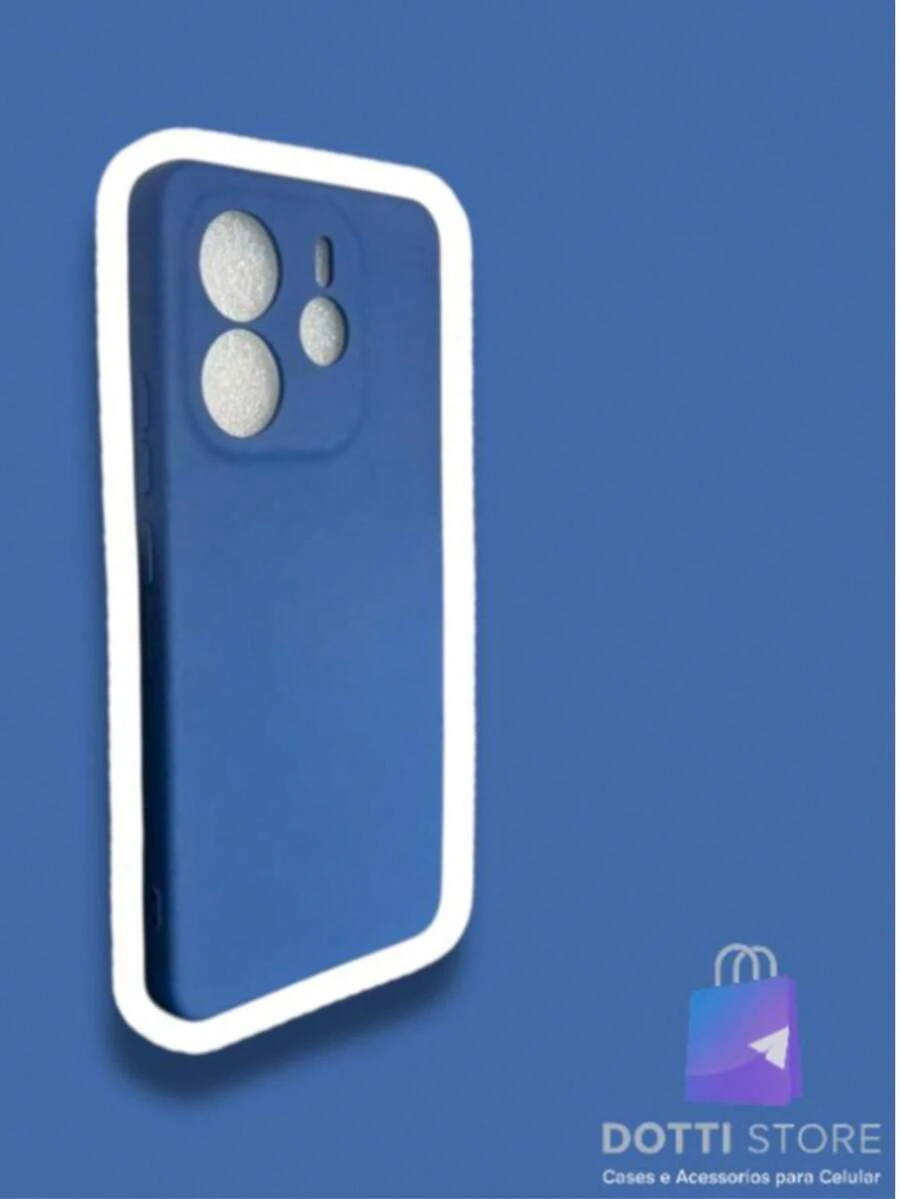 Redmi Note 14 4G / 5G Case - Silicone With Velvet - Navy Blue - View 1
