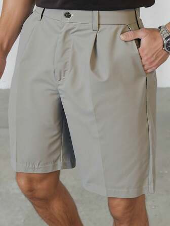 男士休闲短裤，透气面料，侧袋