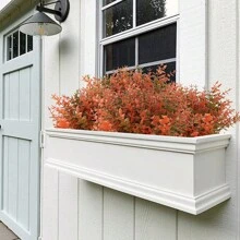 Outdoor Autumn Flowers, UV-Resistant Artificial Autumn Plants And Autumn Camellia Eucalyptus Artificial Autumn Flowers, Green Plants Are Suitable For Outdoor Home Porches, Terraces, And Thanksgiving Decorations