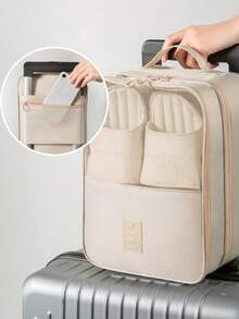 防水旅行鞋袋，三层多功能度假鞋收纳袋，便携式鞋子整理袋，行李箱内衬鞋盒，卧室鞋袋，商务旅行鞋袋，靴子袋，鞋盒，鞋柜，鞋子收纳盒，旅行度假邮轮夏季旅行包，大学宿舍居家学校旅行必备，抽绳鞋袋，鞋套，防尘，男女通用，旅行必备，邮轮必备，度假必备