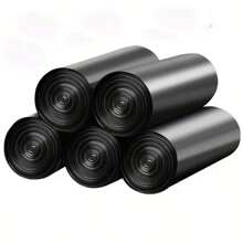 5Rolls (75Pcs) Household Disposable Garbage Bags Kitchen Storage Garbage Bags Cleaning Waste Bags Plastic Bags Multi-Purpose